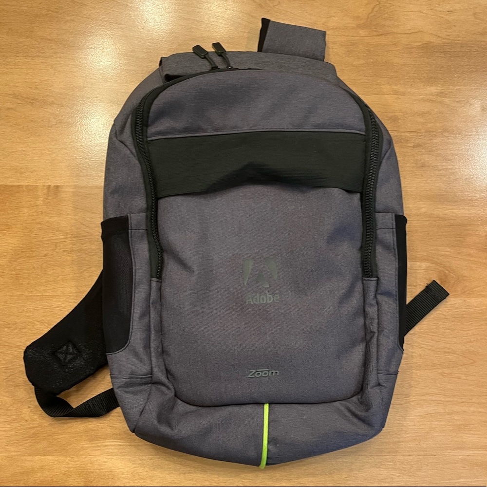 Vintage Adobe backpack that was a vendor giveaway